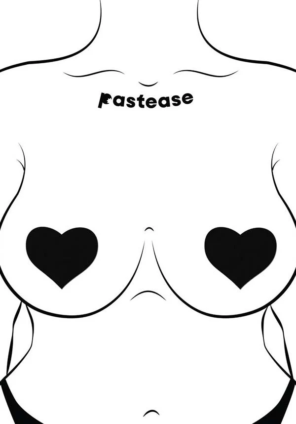 Heart [Black] | NIPPLE PASTIES - Image 4