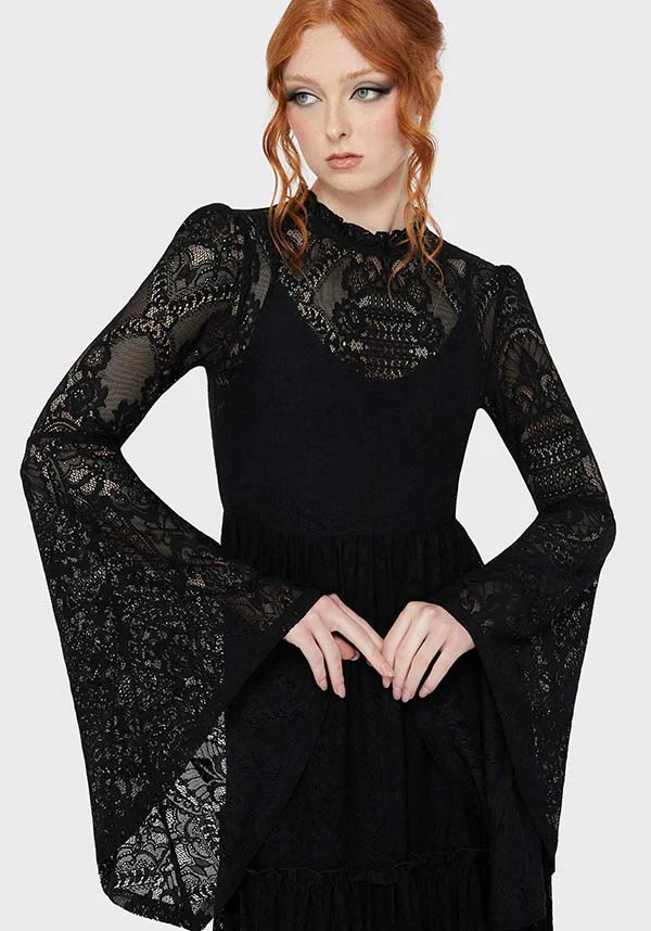 Hecate Lace [Black] | MAXI DRESS - Image 3