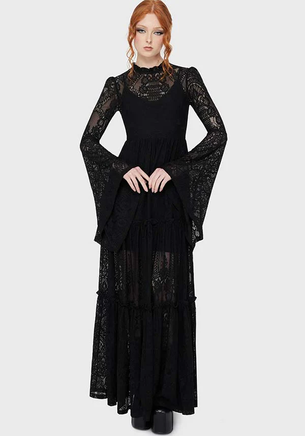 Hecate Lace [Black] | MAXI DRESS - Image 4