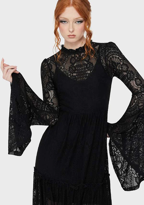 Hecate Lace [Black] | MAXI DRESS - Image 5