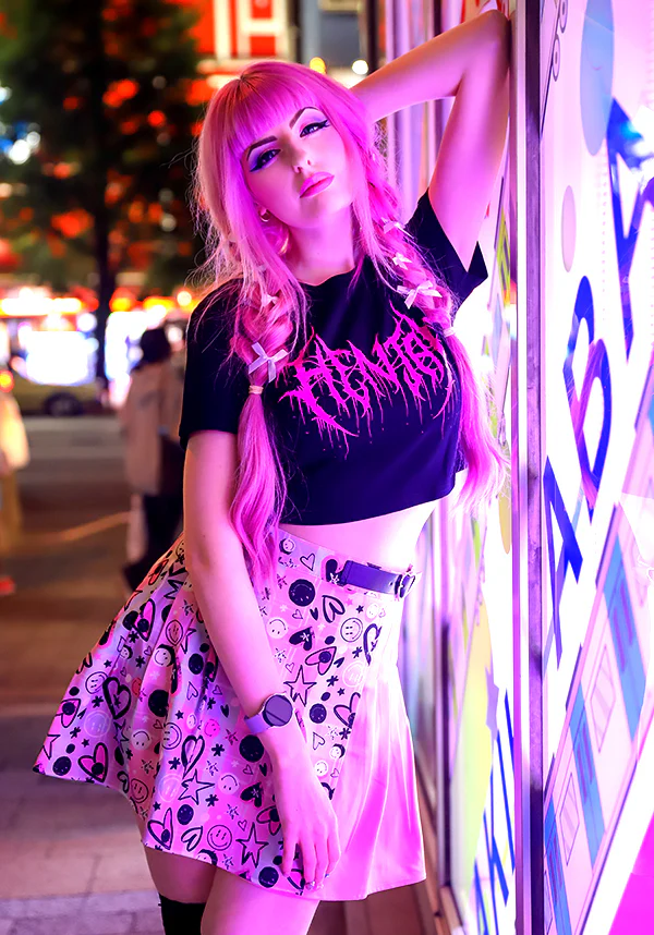 Hentai [Pink] | CROP TEE - Image 6