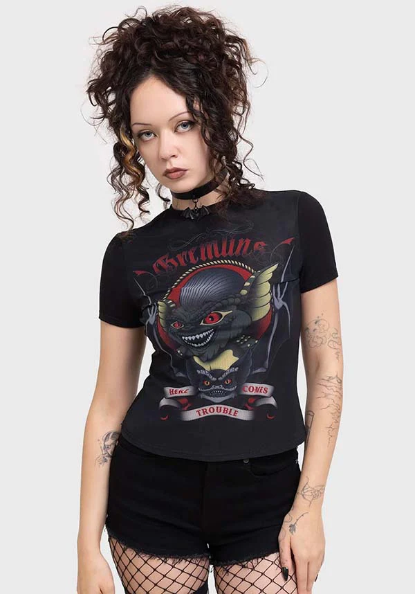 Here Comes Trouble | FITTED T-SHIRT* - Image 3