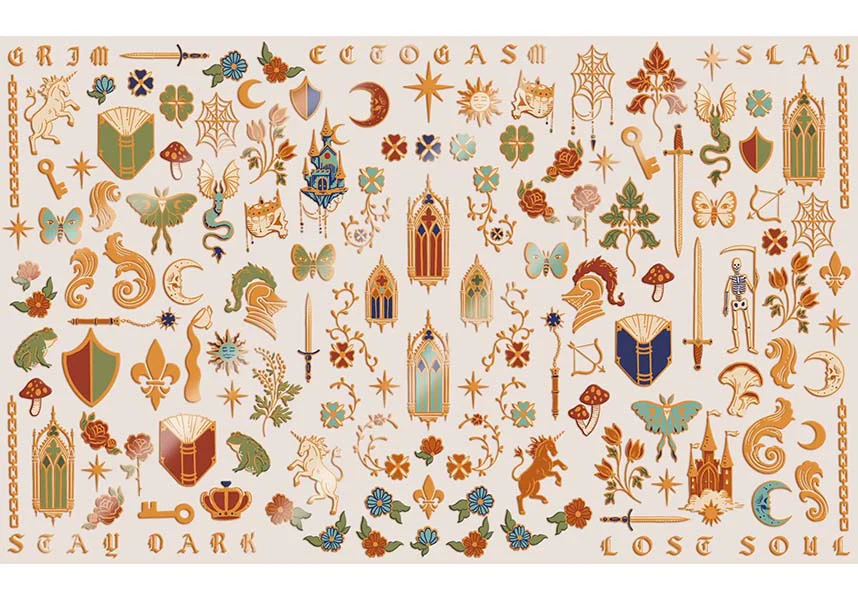 Illuminated Medieval | NAIL STICKERS - Image 3