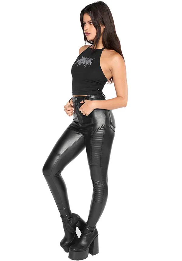Imogen Faux Leather | BIKER PANTS - Image 5