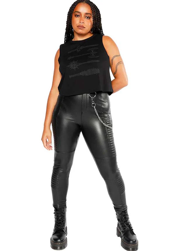 Imogen Faux Leather | BIKER PANTS - Image 7