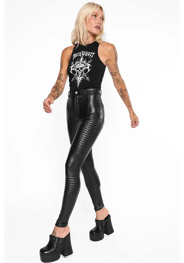 Imogen Faux Leather | BIKER PANTS - Image 8