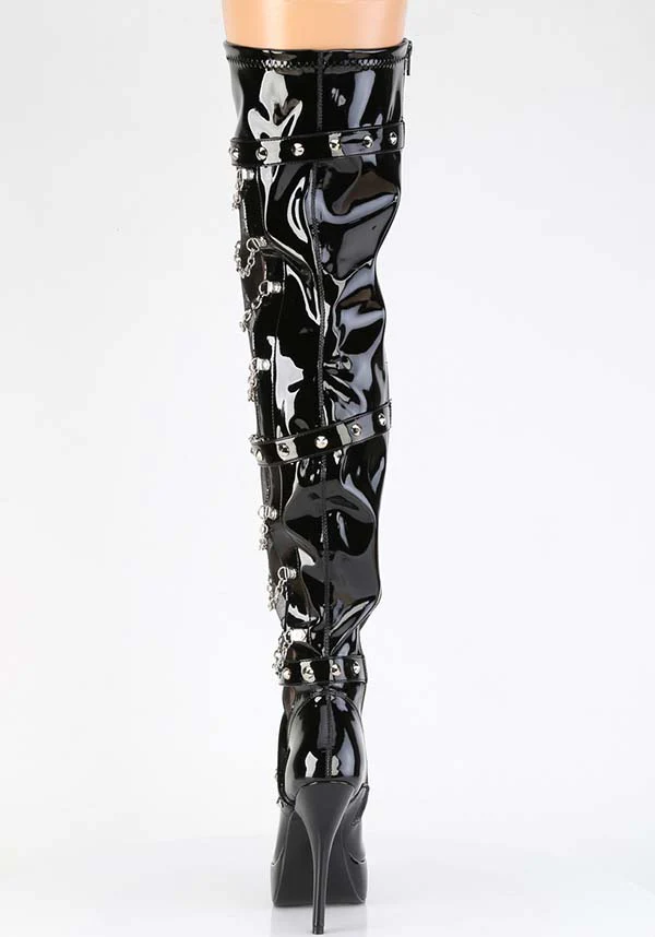 INDULGE-3026 [Black Patent] | BOOTS [PREORDER] - Image 3