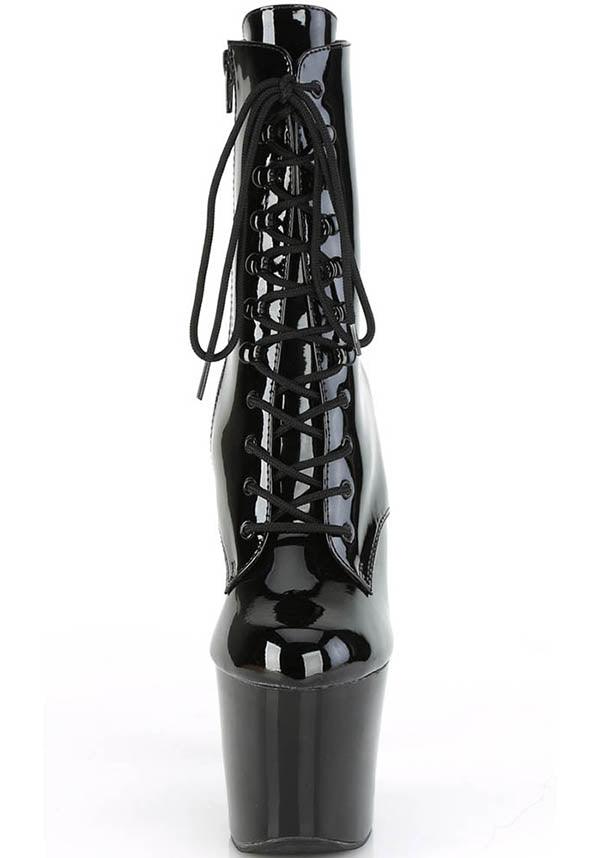 IRONGRIP-1020 [Black Pat] | PLATFORM HEELS [PREORDER] - Image 3