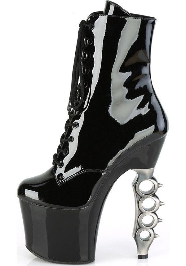 IRONGRIP-1020 [Black Pat] | PLATFORM HEELS [PREORDER] - Image 4