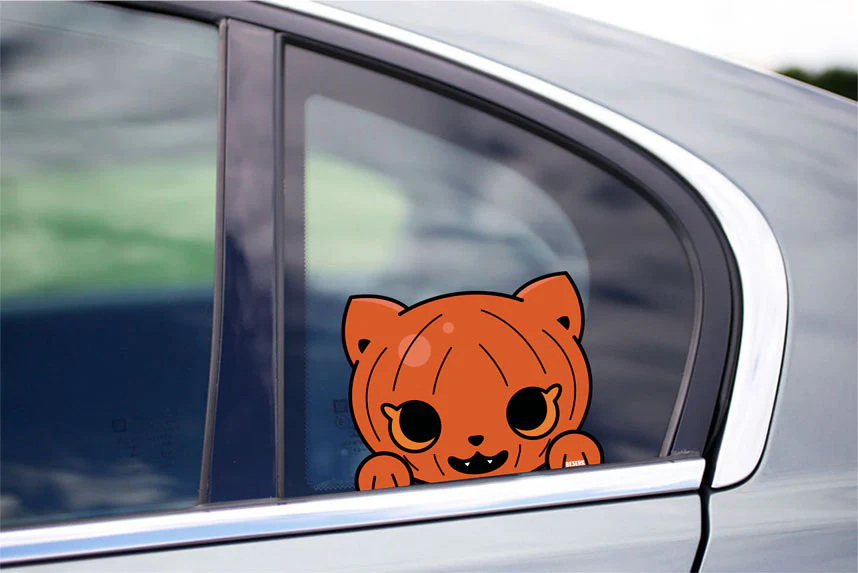 Jack-O-Kitty | PEEKER STICKER* - Image 3