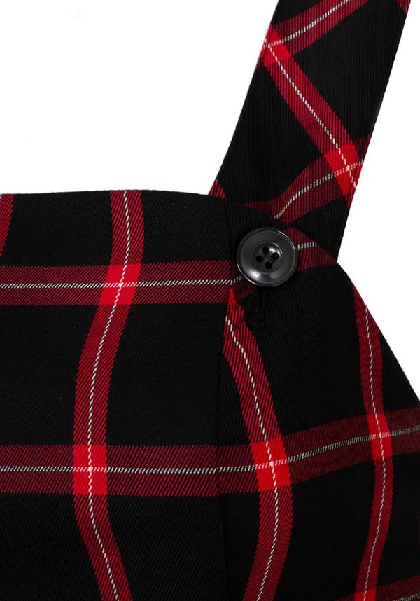 Janine [Black/Red] | PINAFORE DRESS - Image 5