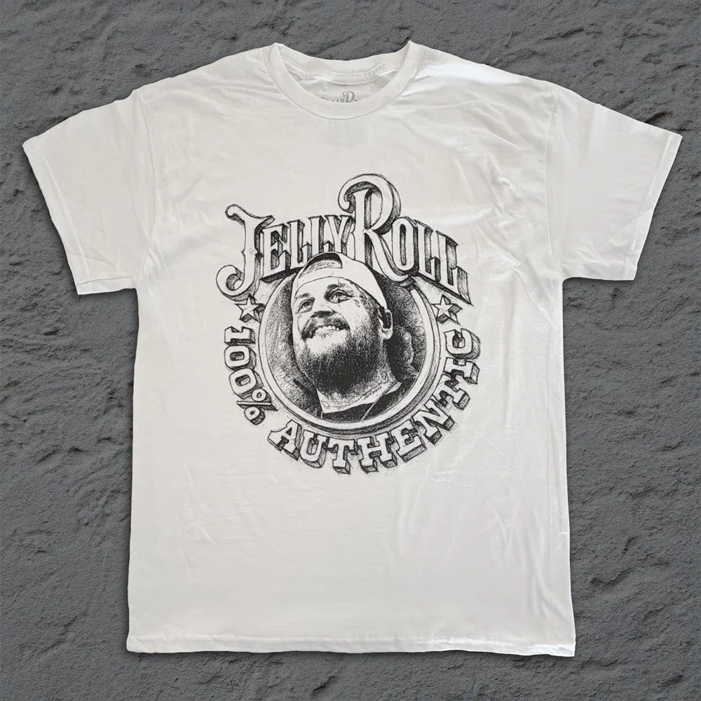 Jelly Roll | Authentic Sketched [White] T-SHIRT [PREORDER]