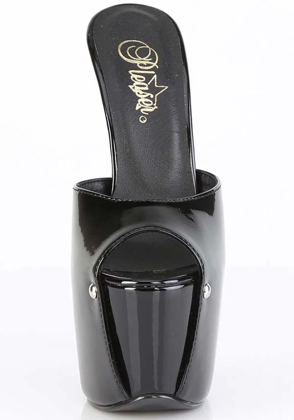 JUBILANT-01 [Blk Pat] | PLATFORM HEELS [PREORDER] - Image 2