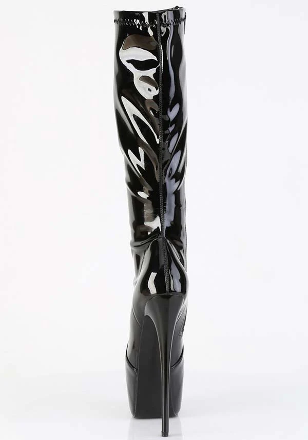 JUBILANT-2000 [Black Patent] | PLATFORM BOOTS [PREORDER] - Image 3