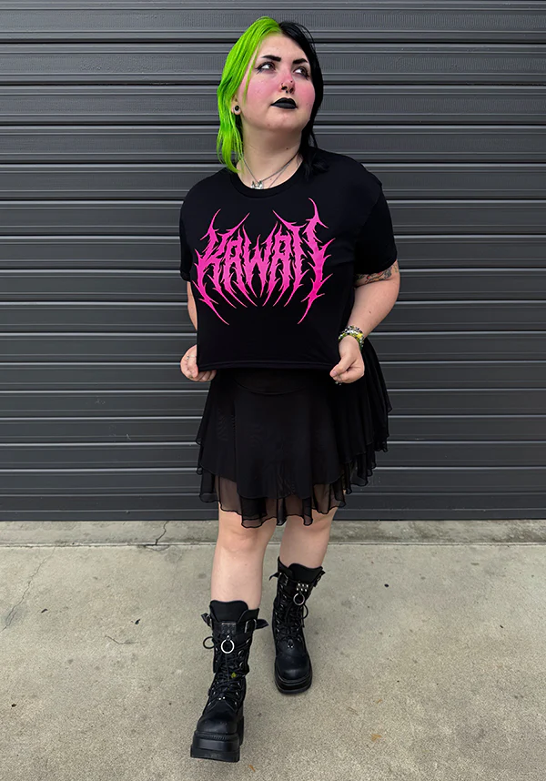 Kawaii [Pink] | CROP TEE - Image 4