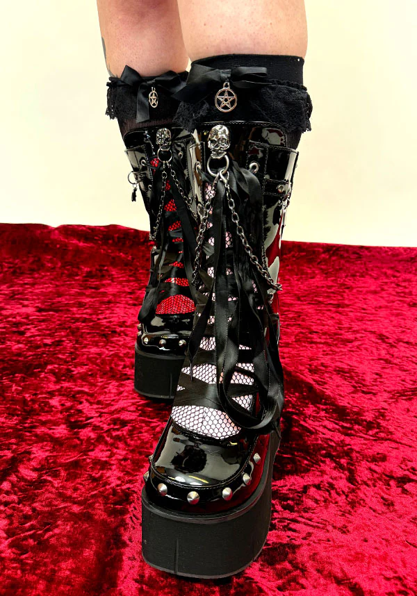 KERA-121 [Black Patent] | PLATFORM BOOTS [PREORDER] - Image 13