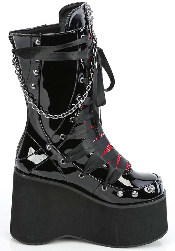 KERA-121 [Black Patent] | PLATFORM BOOTS [PREORDER] - Image 4