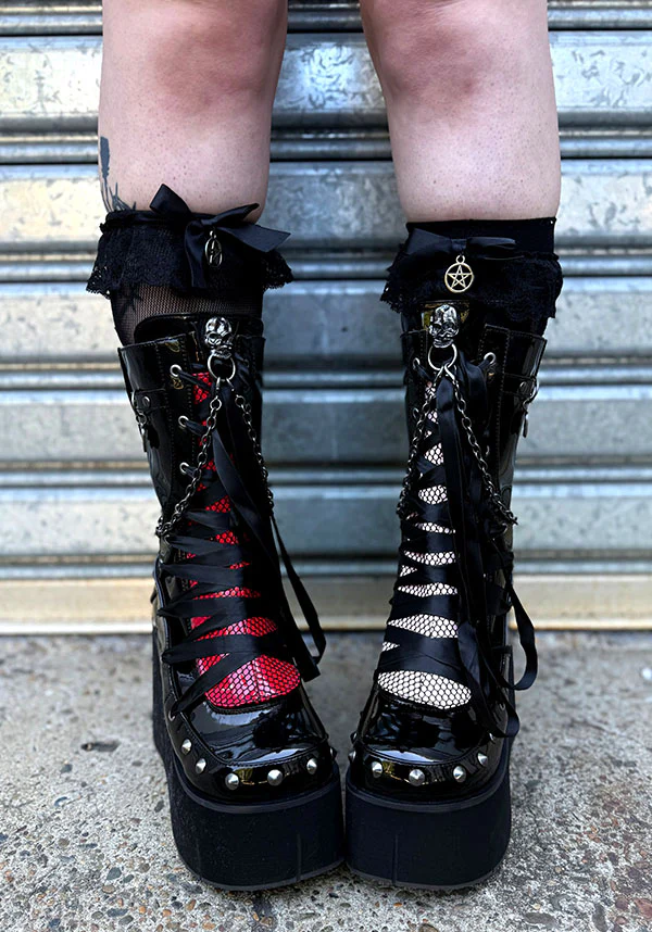 KERA-121 [Black Patent] | PLATFORM BOOTS [PREORDER] - Image 7