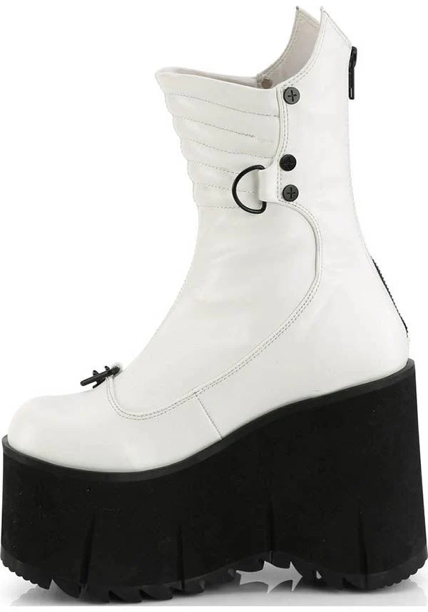 KERA-130 [White] | PLATFORM BOOTS [PREORDER] - Image 3