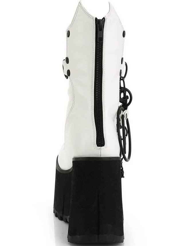 KERA-130 [White] | PLATFORM BOOTS [PREORDER] - Image 4
