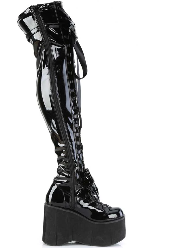 KERA-303 [Black Patent] | PLATFORM BOOTS [IN STOCK]** - Image 4
