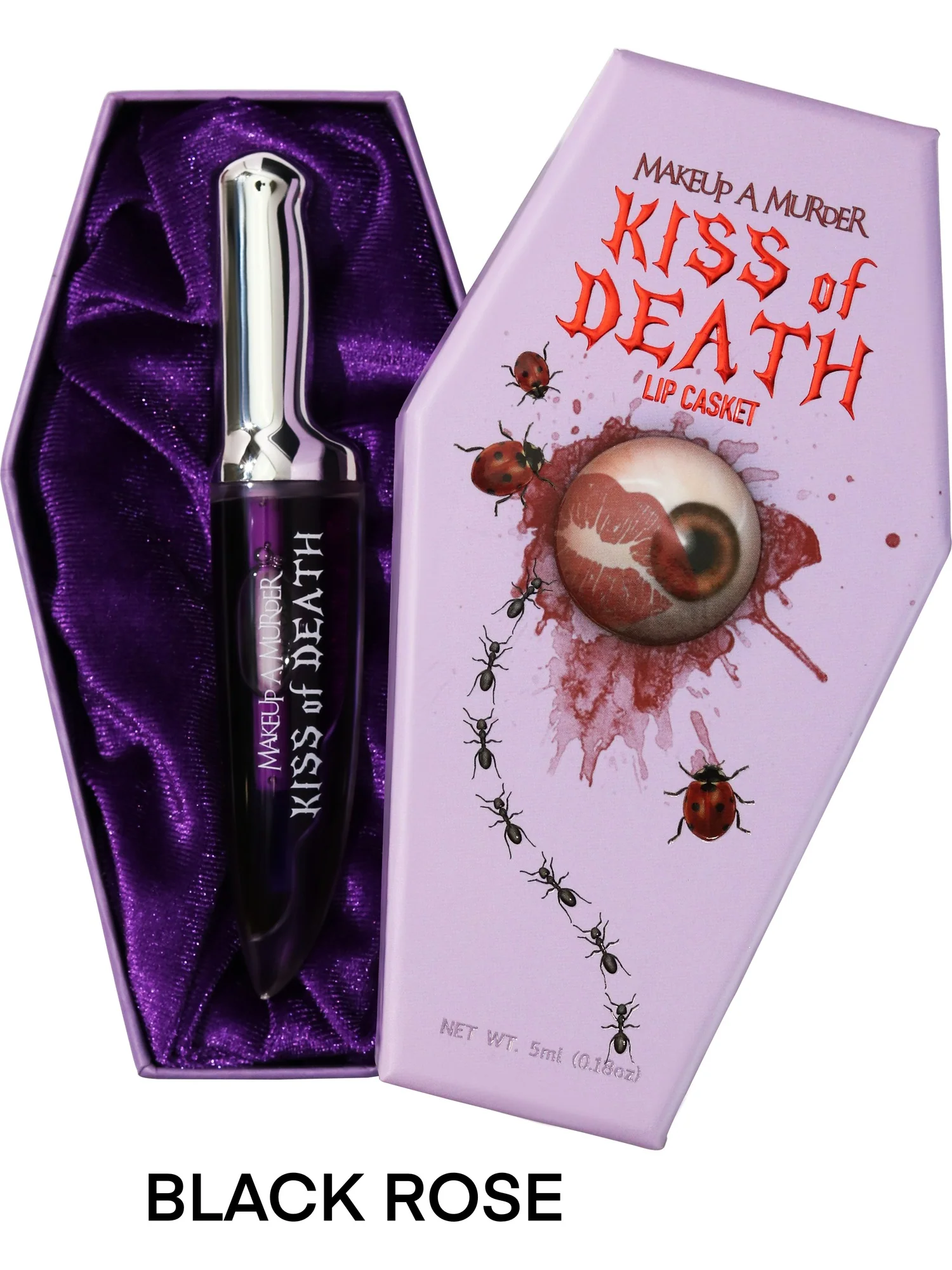 Kiss Of Death [Black Rose] Bloody | LIP OIL