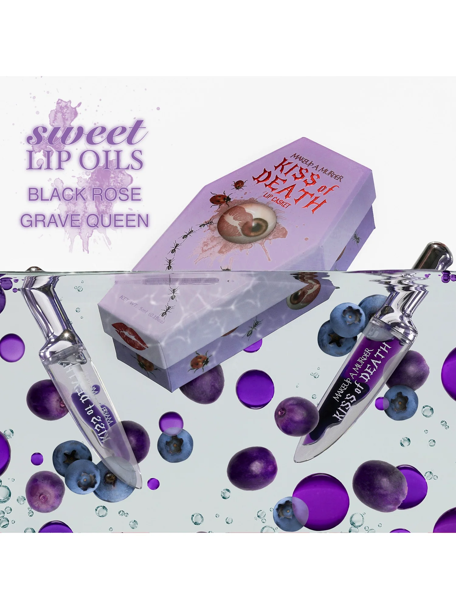 Kiss of Death [Grave Queen] Bloody | LIP OIL - Image 2