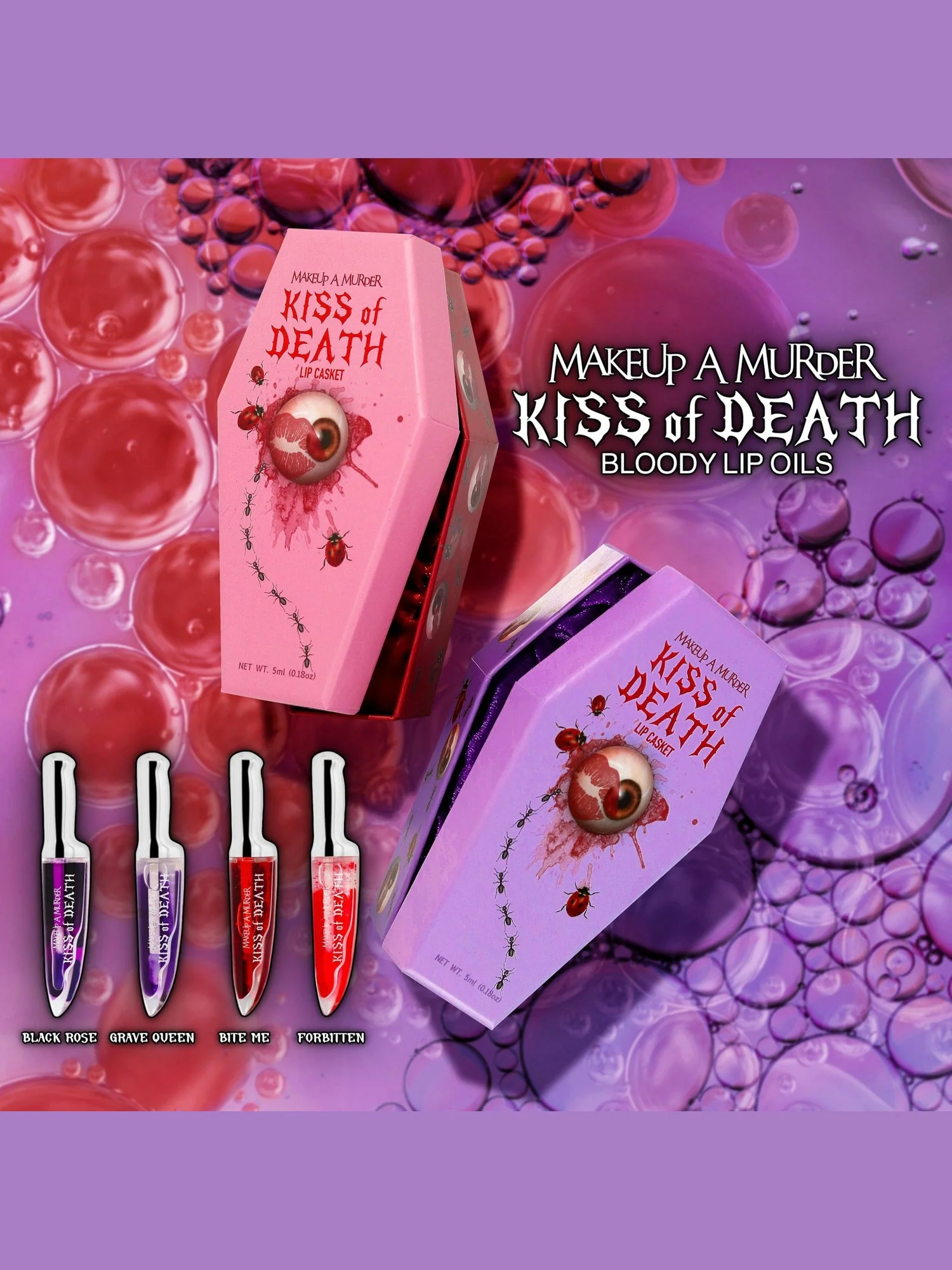 Kiss of Death [Grave Queen] Bloody | LIP OIL - Image 5
