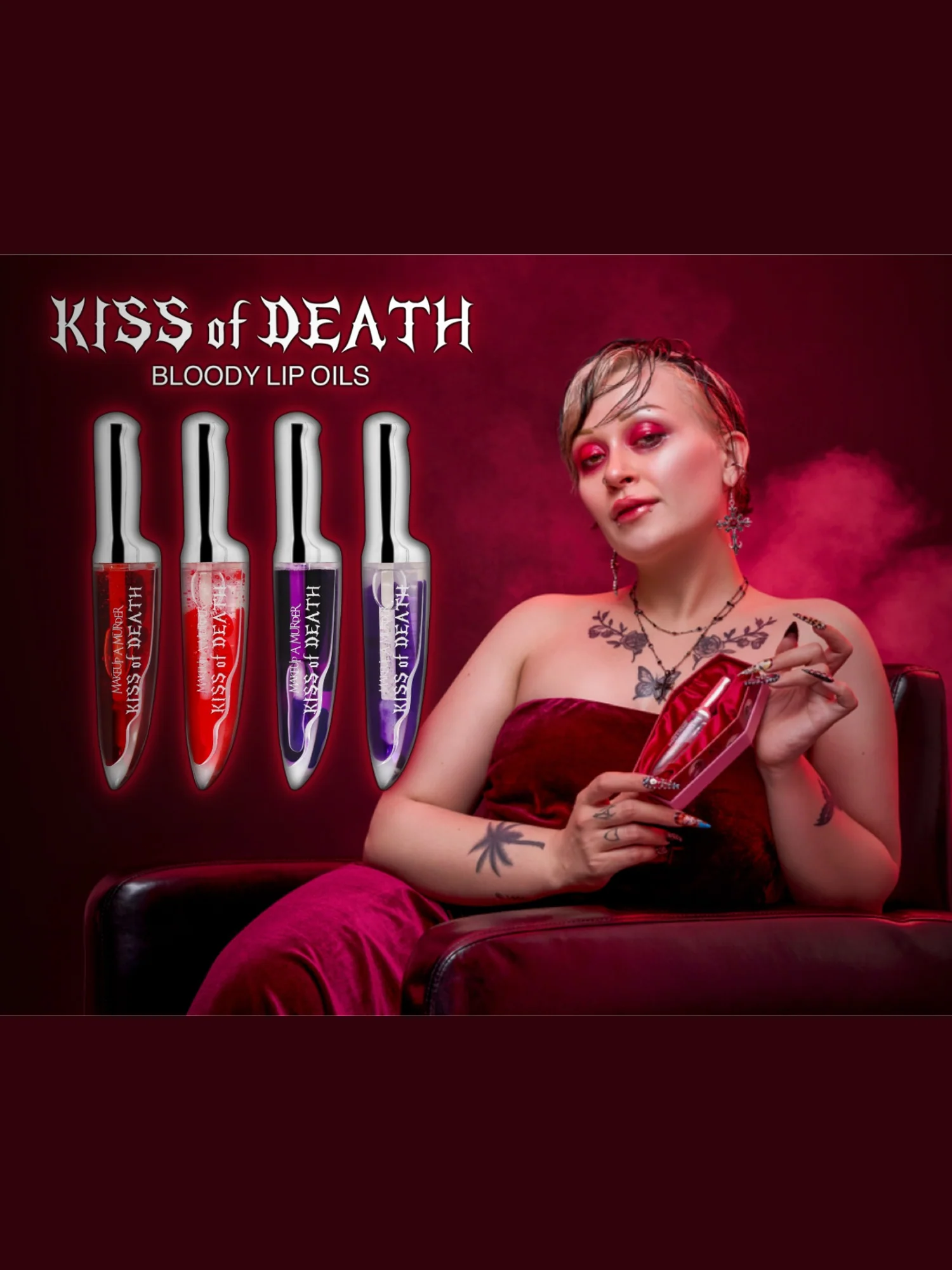 Kiss of Death [Grave Queen] Bloody | LIP OIL - Image 6