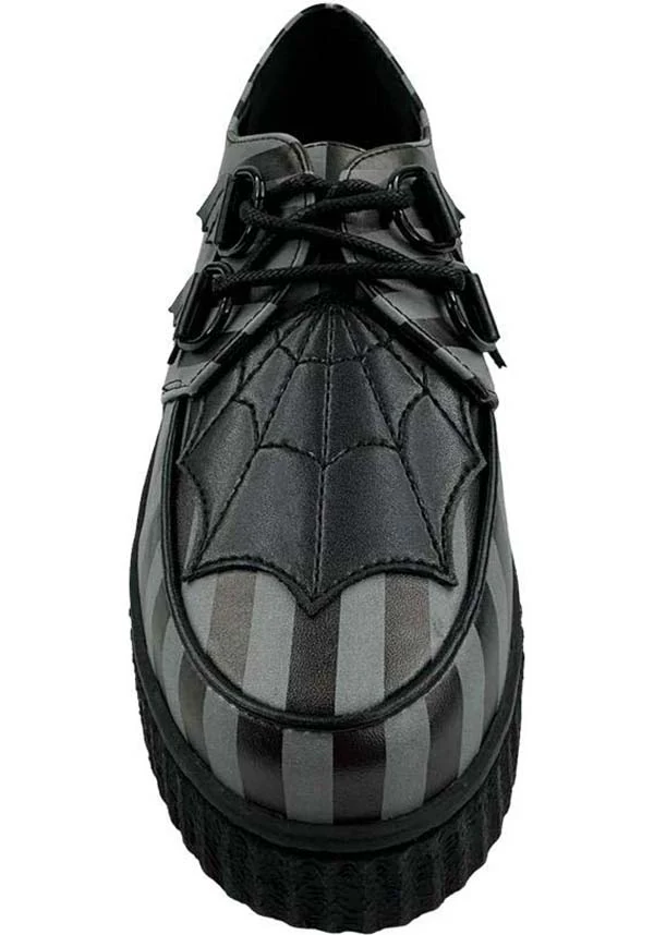 Krypt Web Stripe [Grey/Black] | CREEPERS**