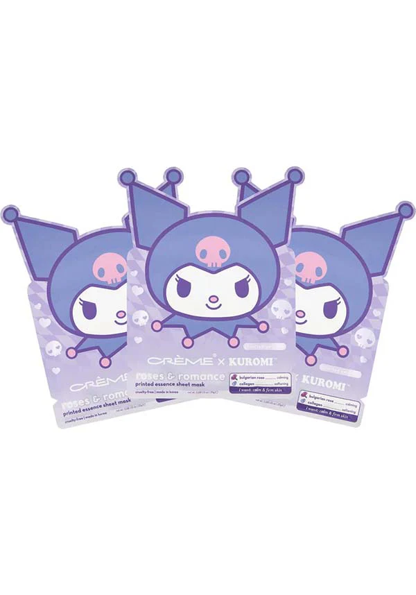 Kuromi Roses & Romance | ESSENCE SHEET MASK [3 PCE] - Image 2