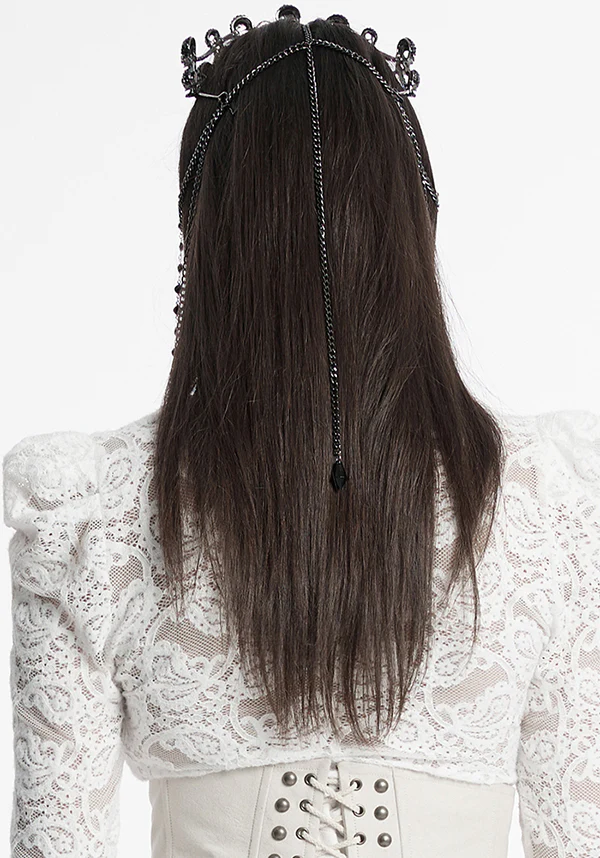 Lillian [Black] | SNAKES AND SKULLS CROWN - Image 4