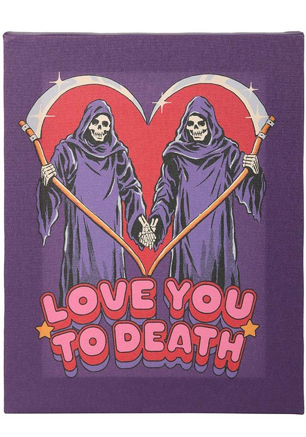 Love You To Death | CANVAS PLAQUE - Image 2