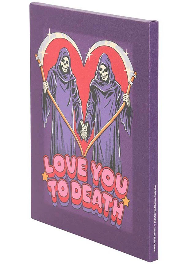 Love You To Death | CANVAS PLAQUE - Image 3