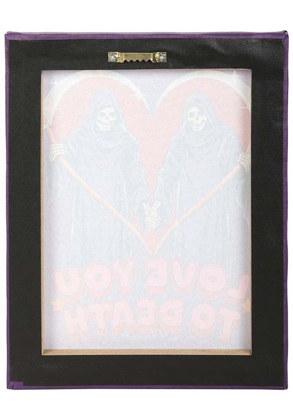 Love You To Death | CANVAS PLAQUE - Image 4
