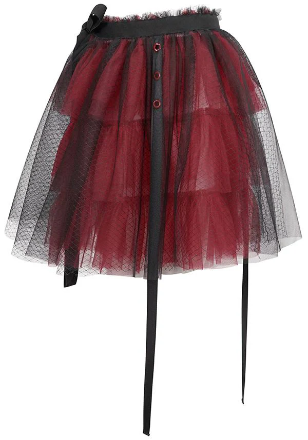 Medusa Punk [Black/Red] | FLARED SKIRT* - Image 11