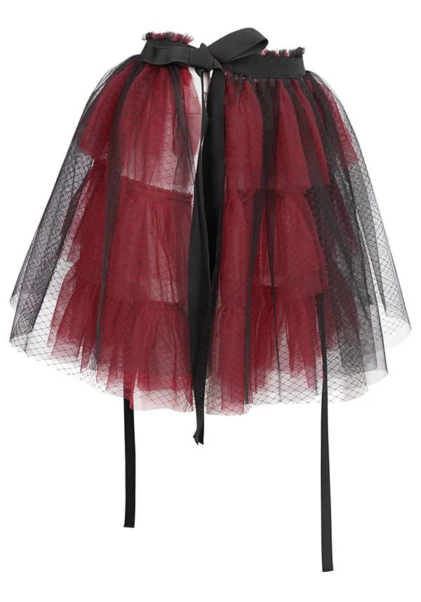 Medusa Punk [Black/Red] | FLARED SKIRT* - Image 12