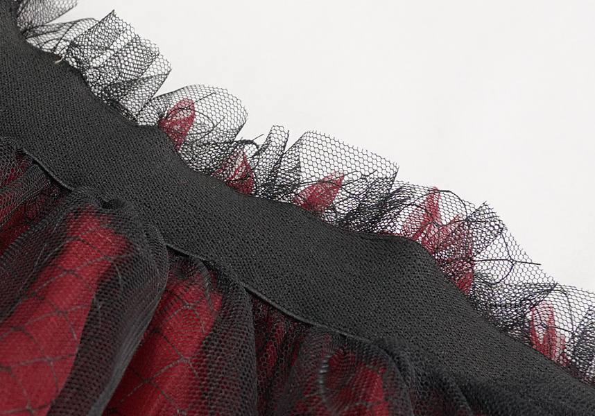 Medusa Punk [Black/Red] | FLARED SKIRT* - Image 15