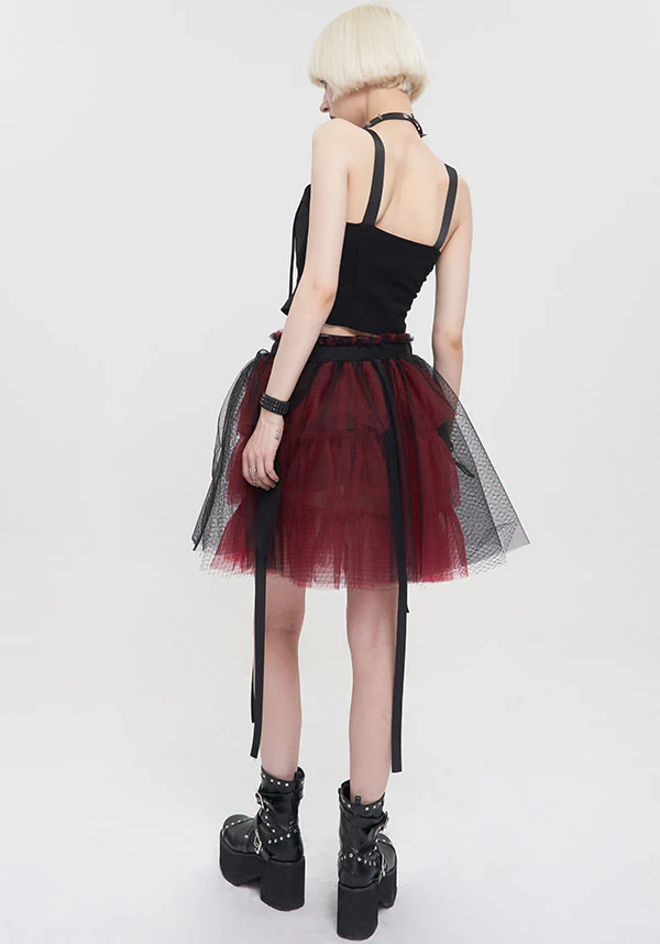 Medusa Punk [Black/Red] | FLARED SKIRT* - Image 9