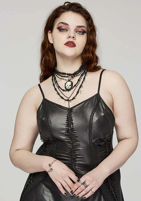 Memento Mori Cameo | LAYERED NECKLACE