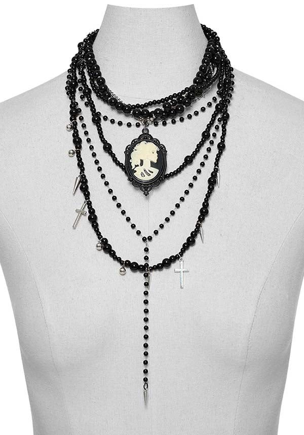 Memento Mori Cameo | LAYERED NECKLACE - Image 3