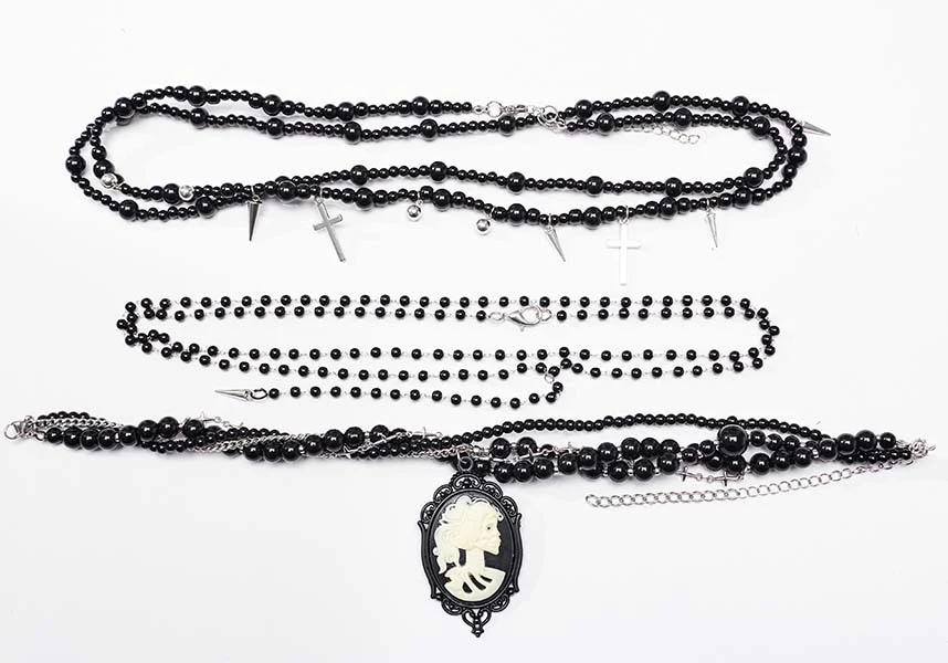 Memento Mori Cameo | LAYERED NECKLACE - Image 5