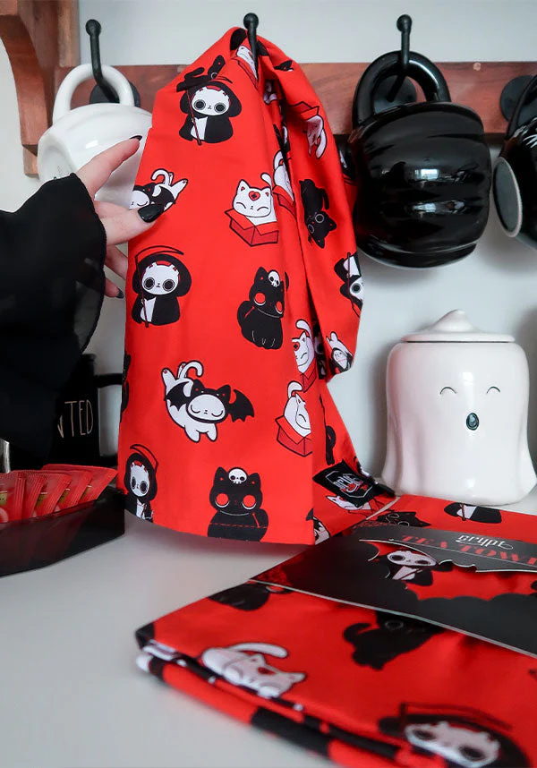 Meow Madness [Red] | TEA TOWEL - Image 6