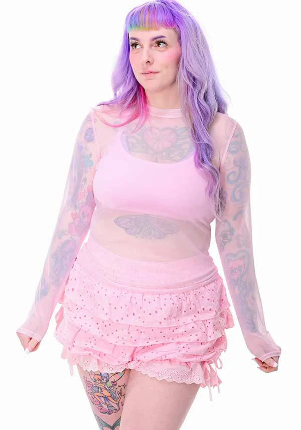 Mesh Long Sleeve | CROP TOP* - Image 2