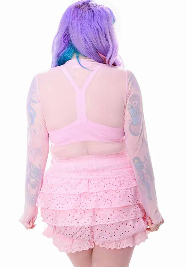 Mesh Long Sleeve | CROP TOP* - Image 3