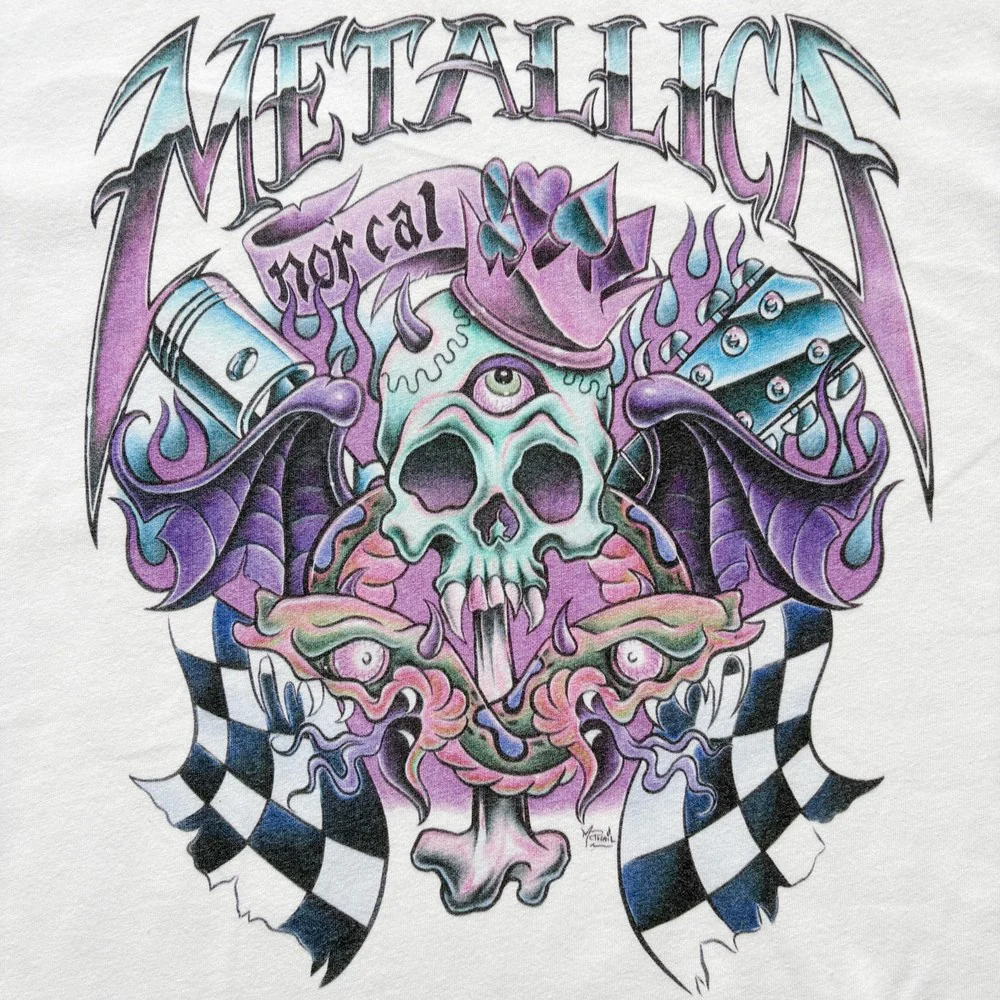 Metallica | Checkered Flag [Womens] CROP TOP [PREORDER] - Image 2