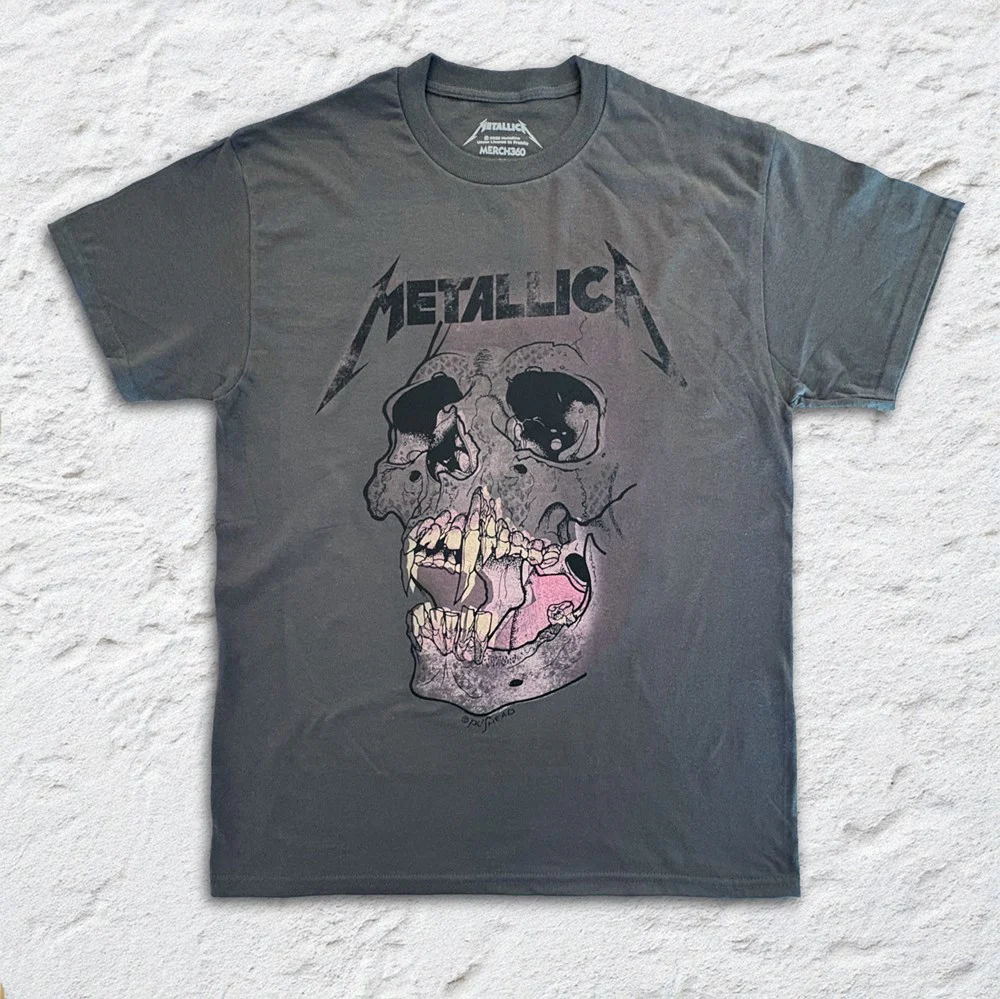 Metallica | Pushead Ionized Straw [Faded Black] T-SHIRT [PREORDER]