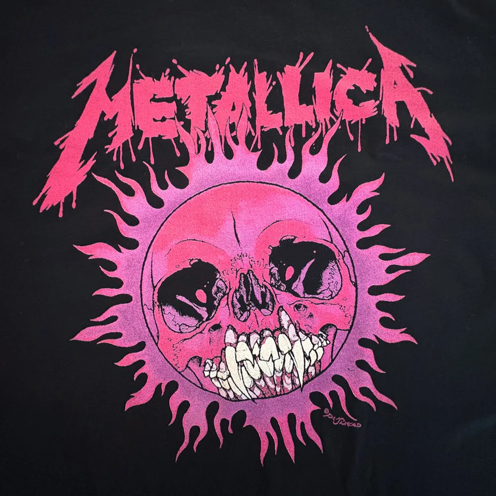 Metallica | Pushead Pink Sun [Womens] CROP TOP [PREORDER] - Image 2