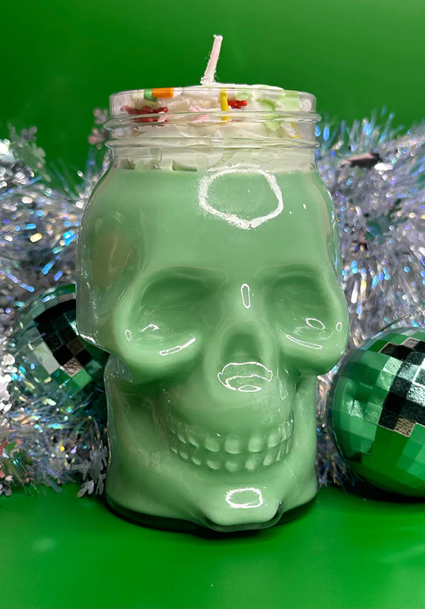 Mint Julip [I Scream] | SKULL JAR CANDLE* - Image 2