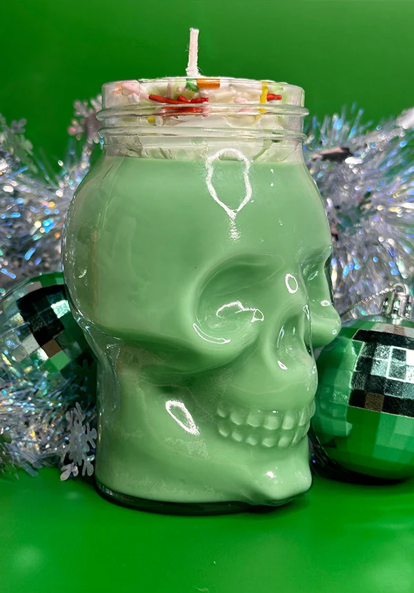 Mint Julip [I Scream] | SKULL JAR CANDLE* - Image 3